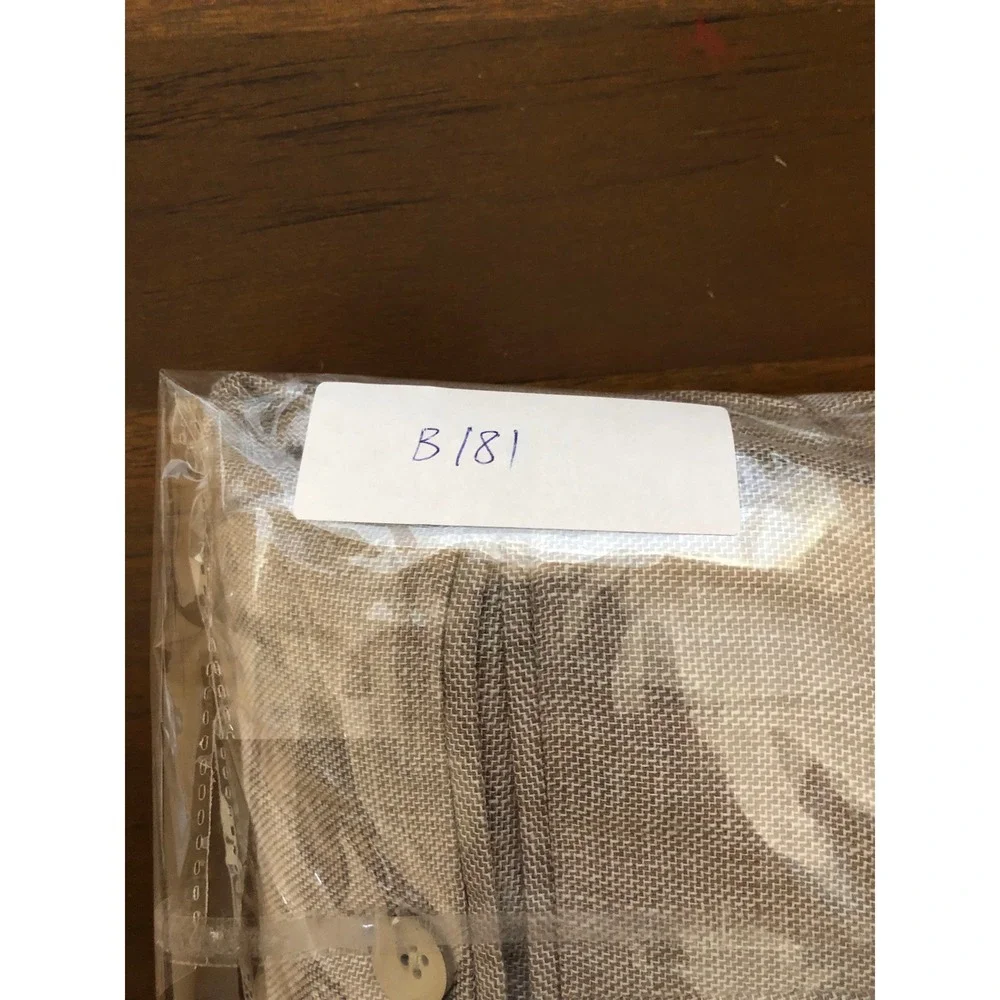 Oak Hill Pants Mens 46x30 (Tag 46x32) Tan Linen Blend Pleated Dress